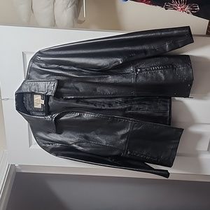 Women's leather coat